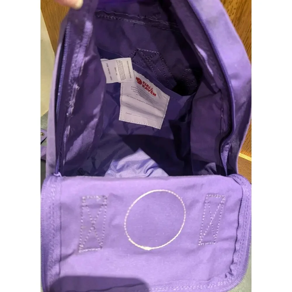 NWT Fjallraven Kanken Mini Backpack Pastel Lavender Purple